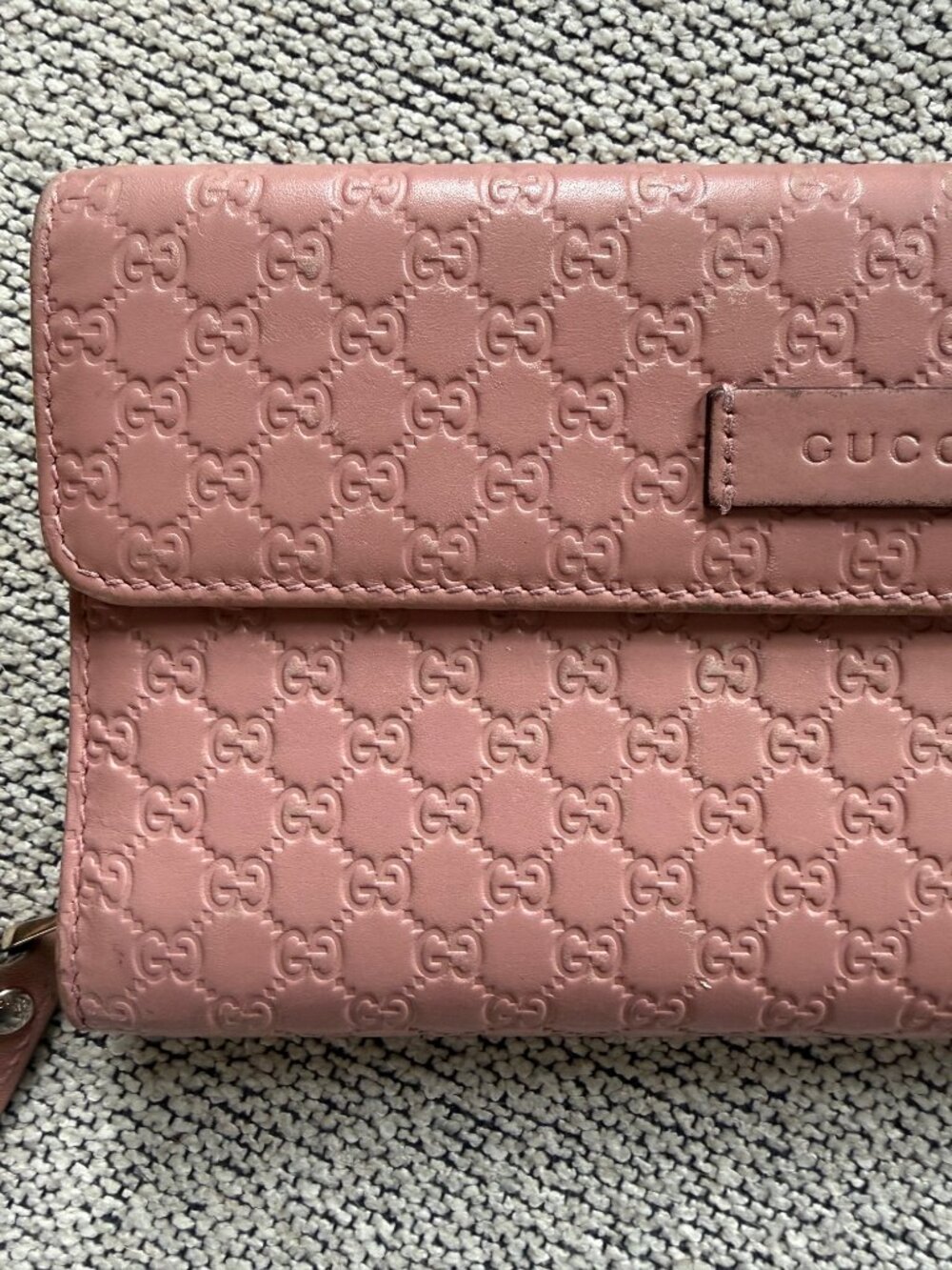 Gucci Long Pink Zippy Vintage Leather Wallet 7.5"x4" - Picture 2 of 14